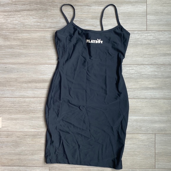 SOLD NWNT Playboy black bodycon mini dress - Picture 4 of 5